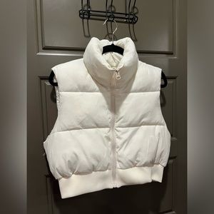 MEROKEETY Women's Crop Puffer Vest